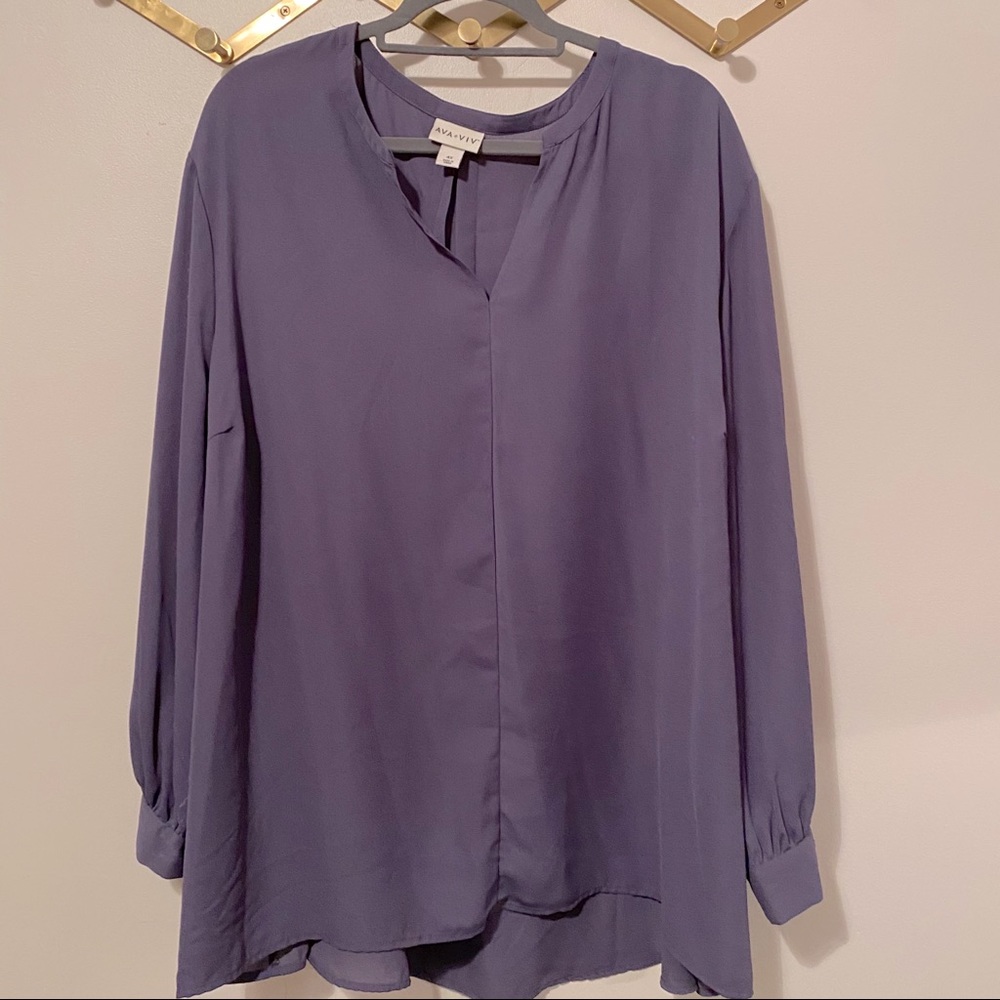 Plus Size Purple Blouse